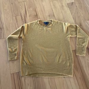 Beautiful gold Tahari cashmere sweater.